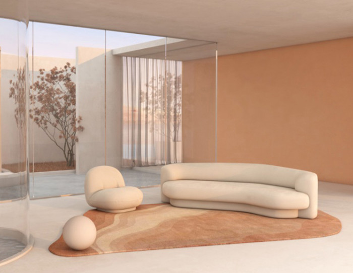 Peach Fuzz Rug