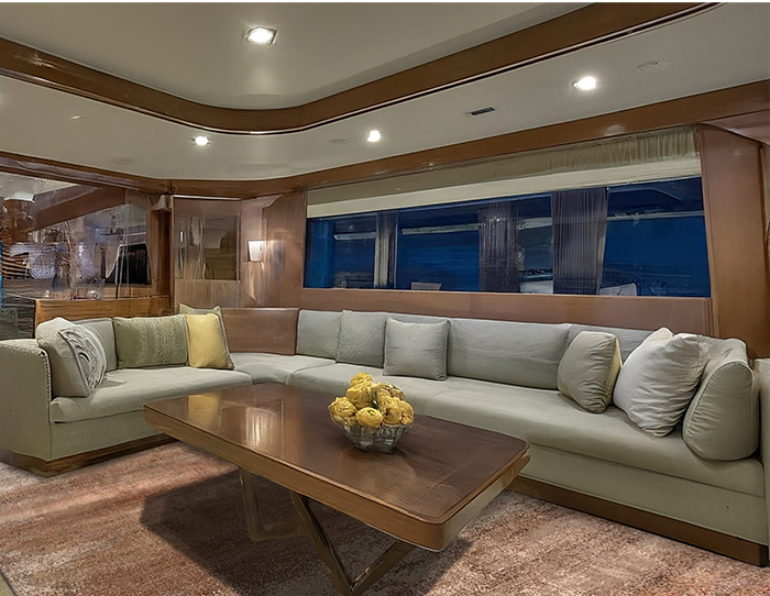 custom carpet decor in yacht