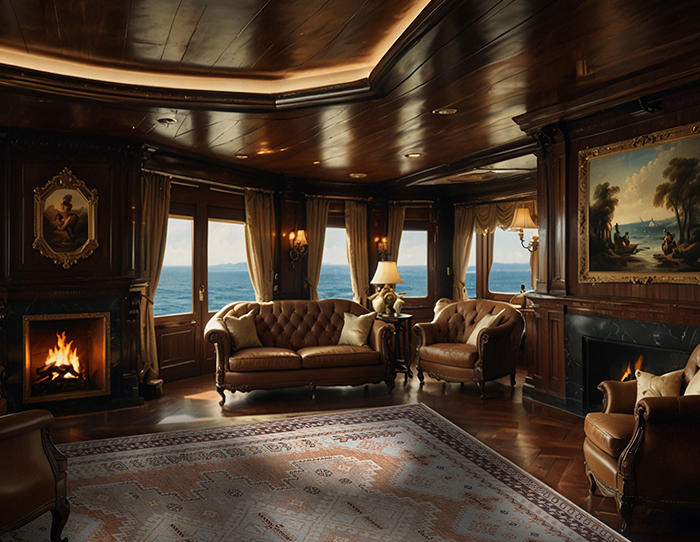 luxury yacht interiors