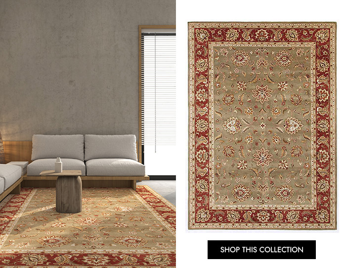 Kelp Brick Red Hand Tufted Rugs