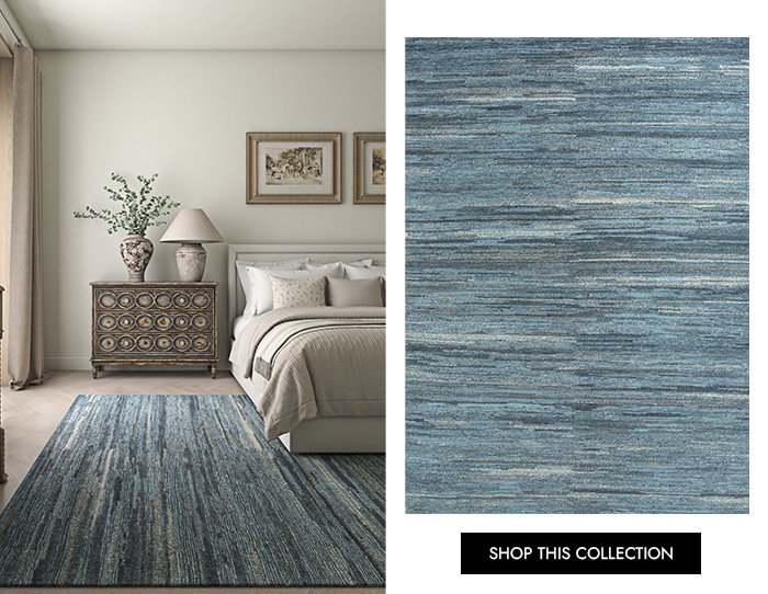 blue hand knotted Rugs