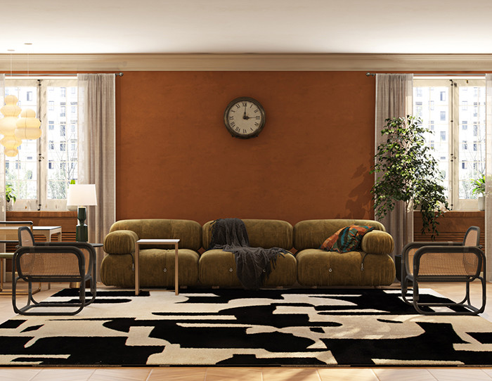black and white living room rugs