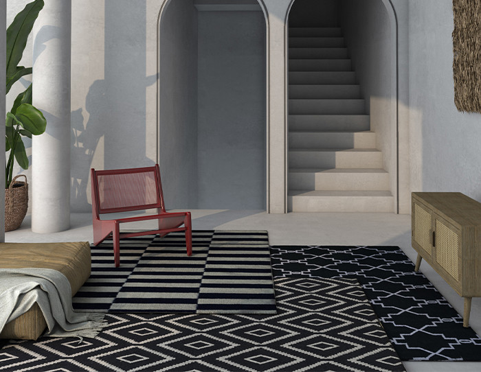 natural jute rugs or carpets for interior decor