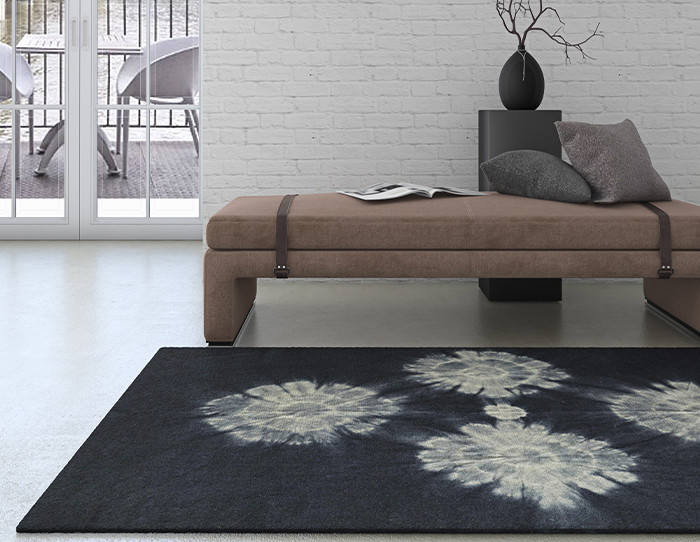 floral rugs or carpets for cozy atmosphere
