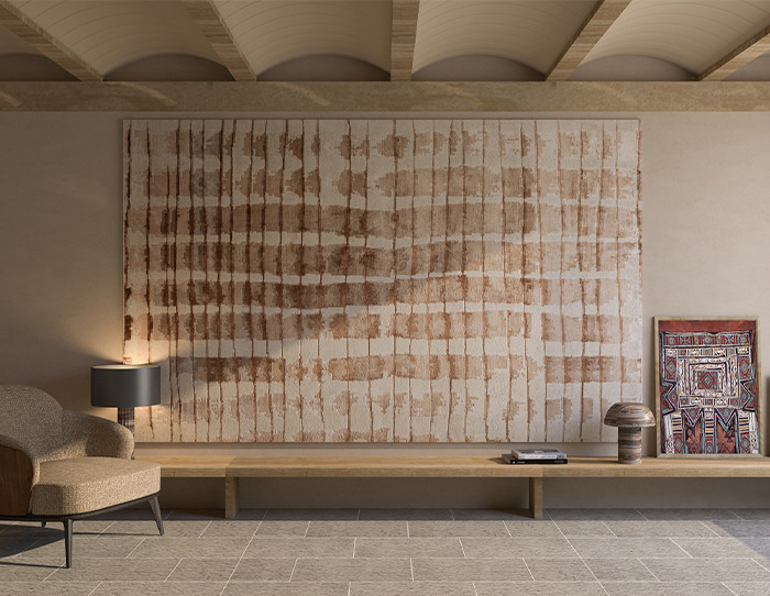 natural rugs for wall art