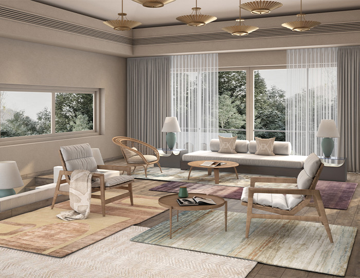 modern rugs with traditional look