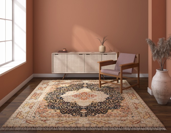 traditional brown rugs - pantone color of the year 2025