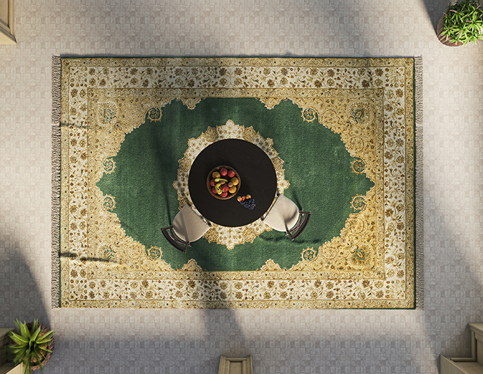 Green rugs for rooms