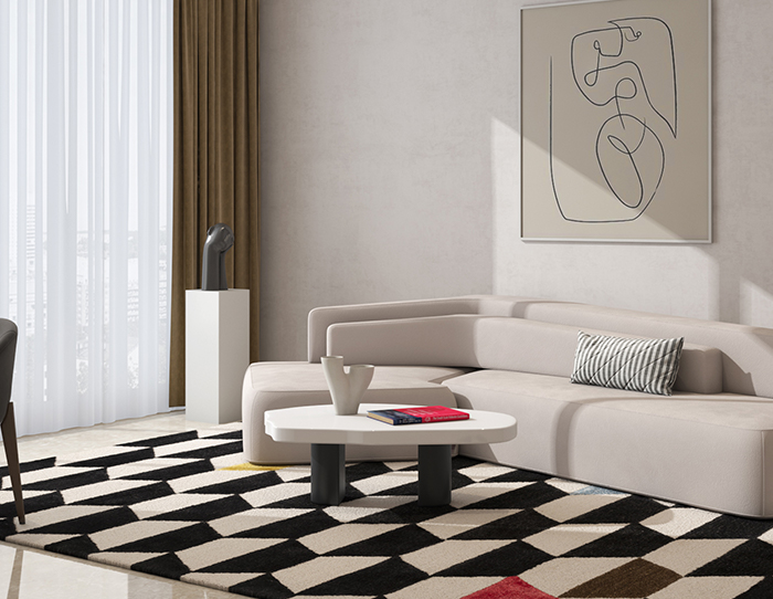 how to choose rug color for living room