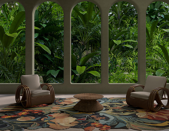 handmade floral rugs