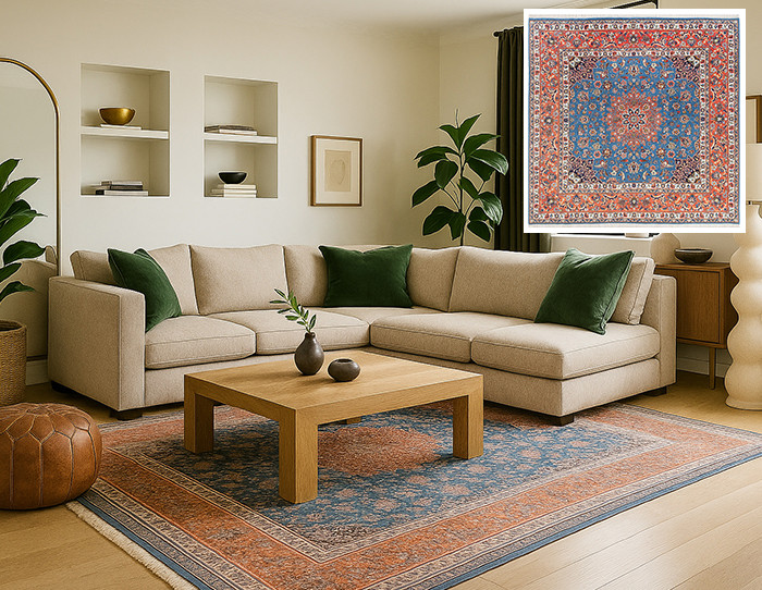 10 Ways to Decorate with Square Rugs (Placement & Sizing)