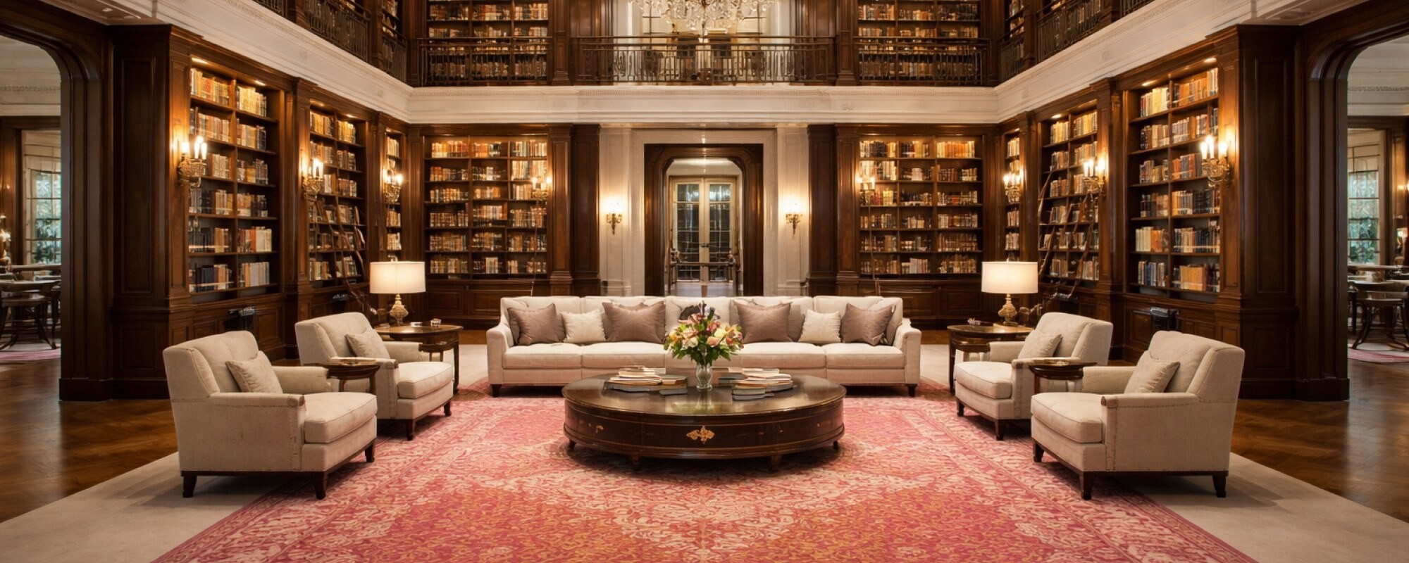 How to Use Rugs to Balance High-Ceiling Rooms & Vertical Volume?