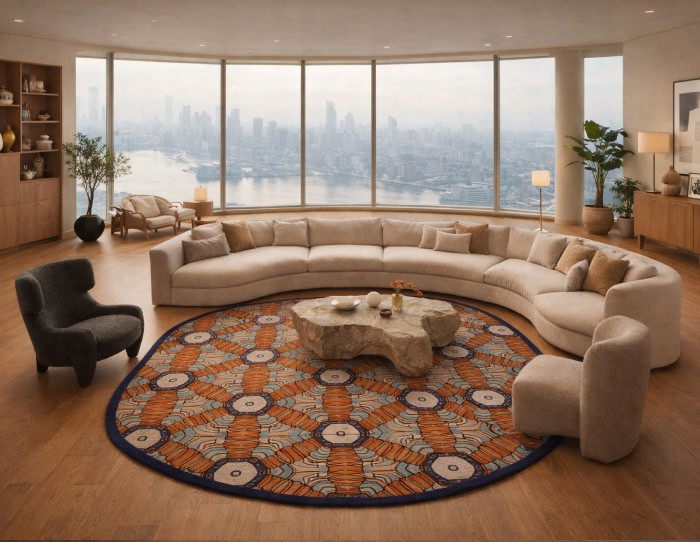 How Curved Furniture Is Rewriting Rug Rules in 2026