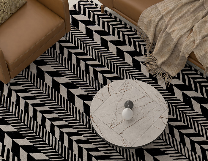 abstract hand tufted rugs