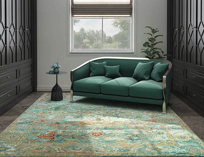sage green area rug