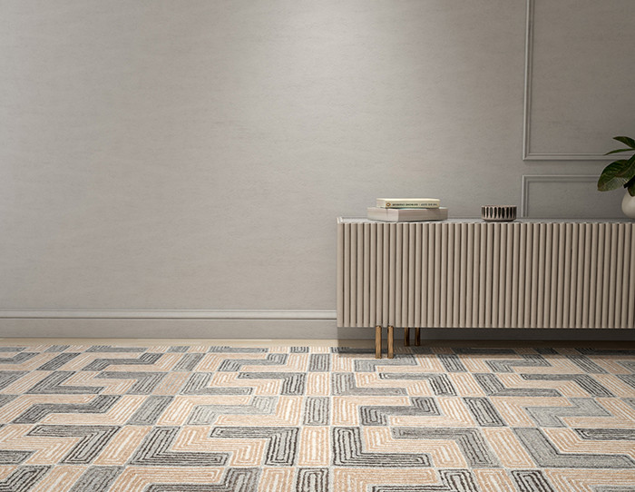 what colour goes with grey carpet