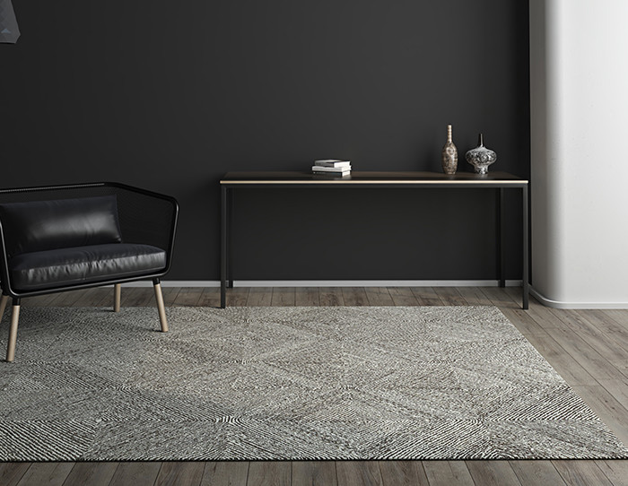 black modern rug