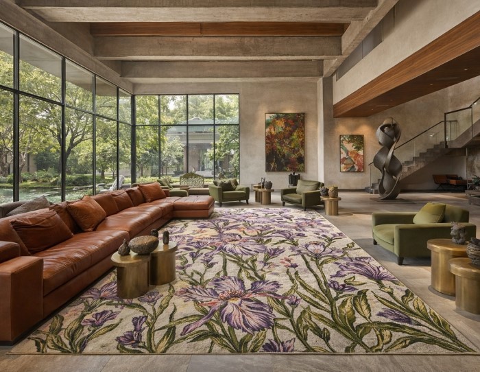 rugs for open plan living rooms