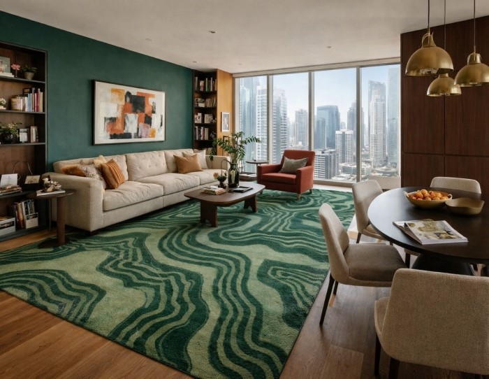 modern rugs for small spaces