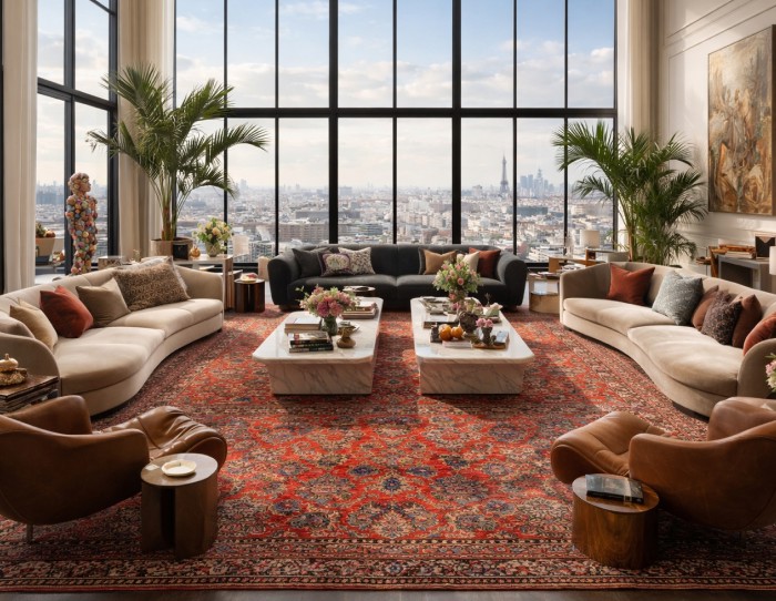 traditional rugs in red