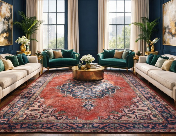 vintage area carpets