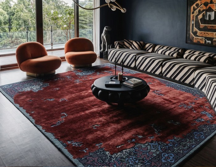 distressed rugs