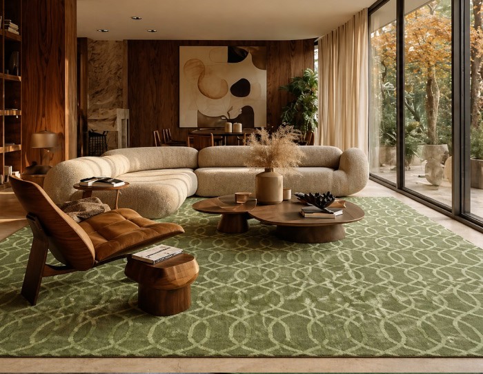 sage green carpet