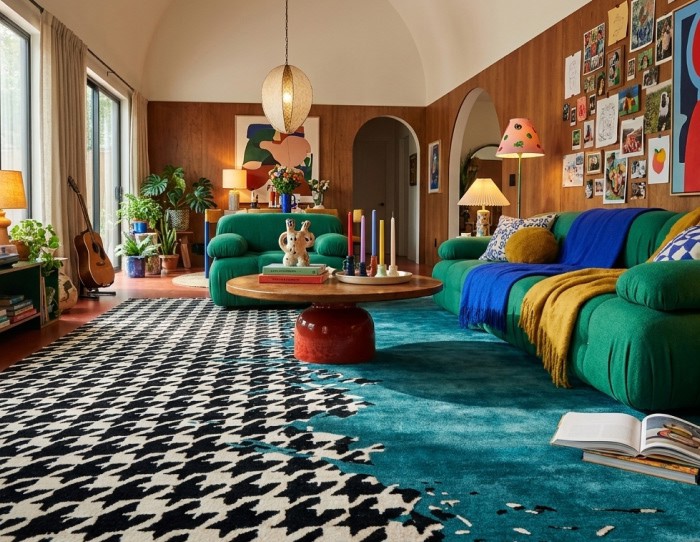 Striped rug