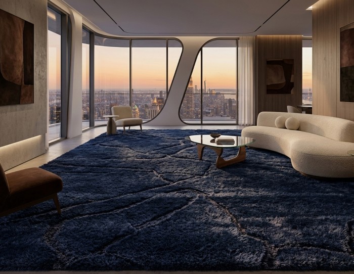 high pile area rug