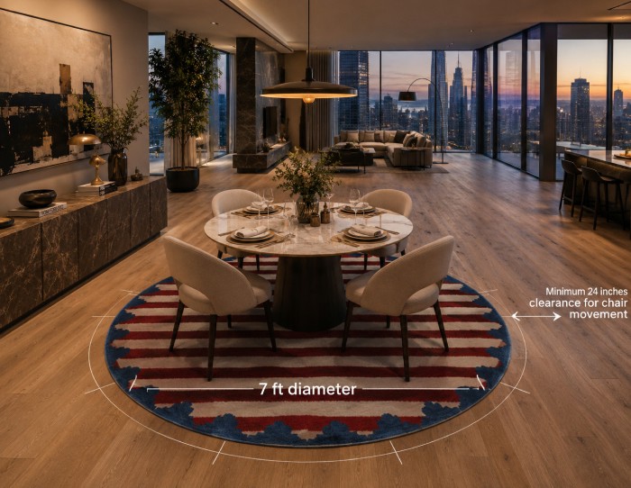 dining room rug size