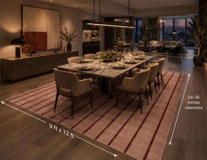 dining table carpet