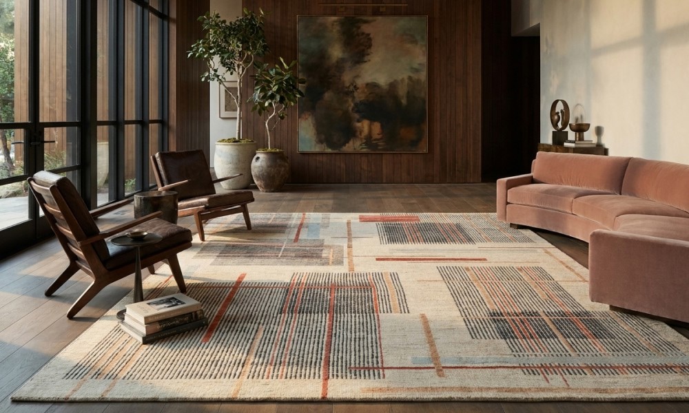 Ground the Room with a Large-Scale Rug