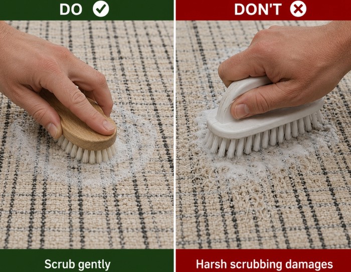 how to clean outdoor wool carpets