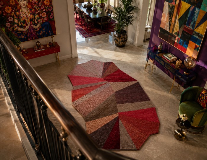 textured area rug