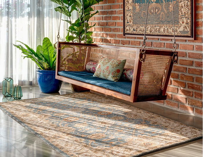 new year home decoration ideas with carpet