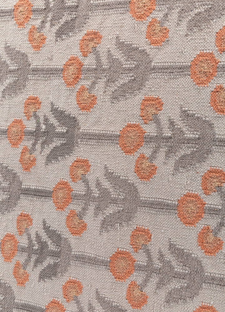 alhambra blue wool flat weaves Rug - CloseUp alhambra blue wool flat weaves Rug - CloseUp
