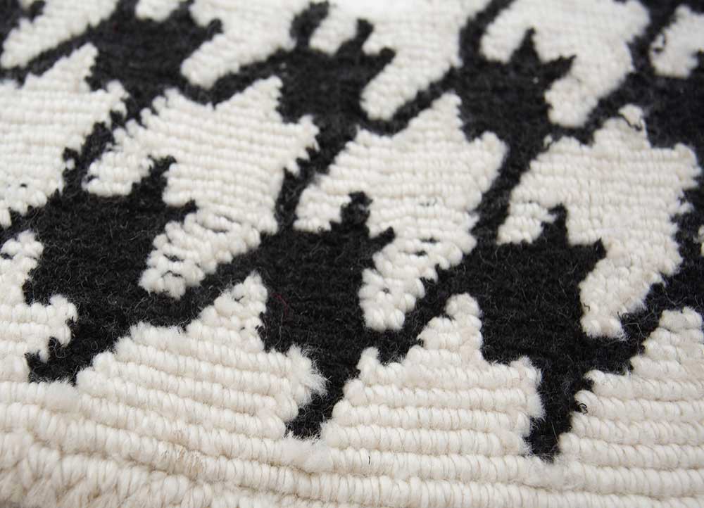 atelier grey and black acrylic hand knotted Rug - CloseUp atelier grey and black acrylic hand knotted Rug - CloseUp