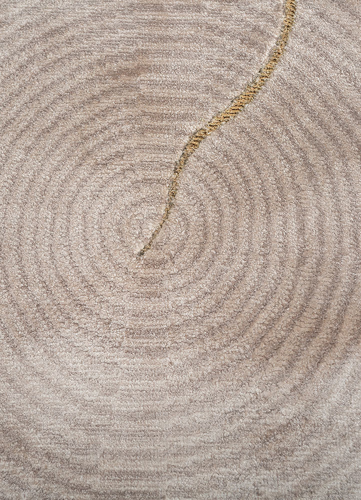 azalea beige and brown bamboo silk hand knotted Rug - CloseUp azalea beige and brown bamboo silk hand knotted Rug - CloseUp