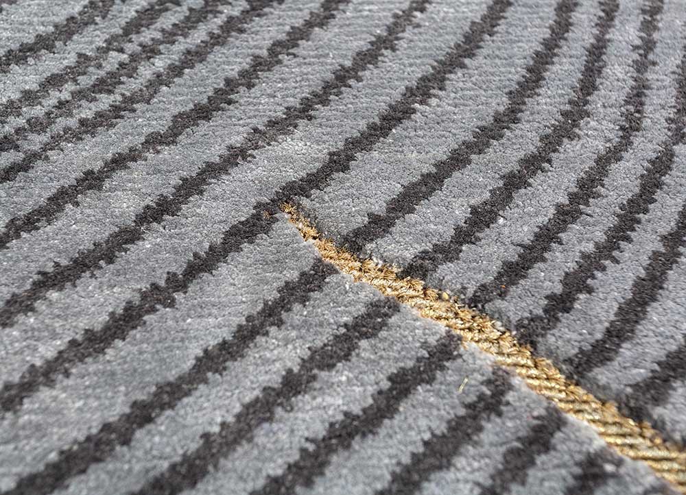 azalea blue bamboo silk hand knotted Rug - CloseUp azalea blue bamboo silk hand knotted Rug - CloseUp