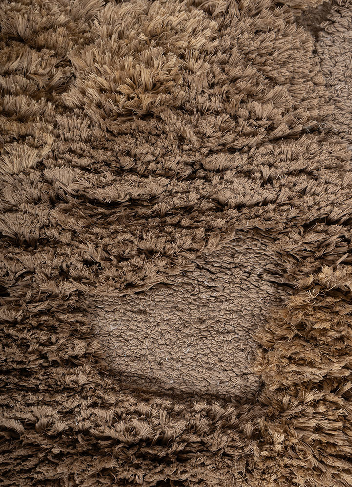aprezo beige and brown acrylic hand knotted Rug - CloseUp aprezo beige and brown acrylic hand knotted Rug - CloseUp