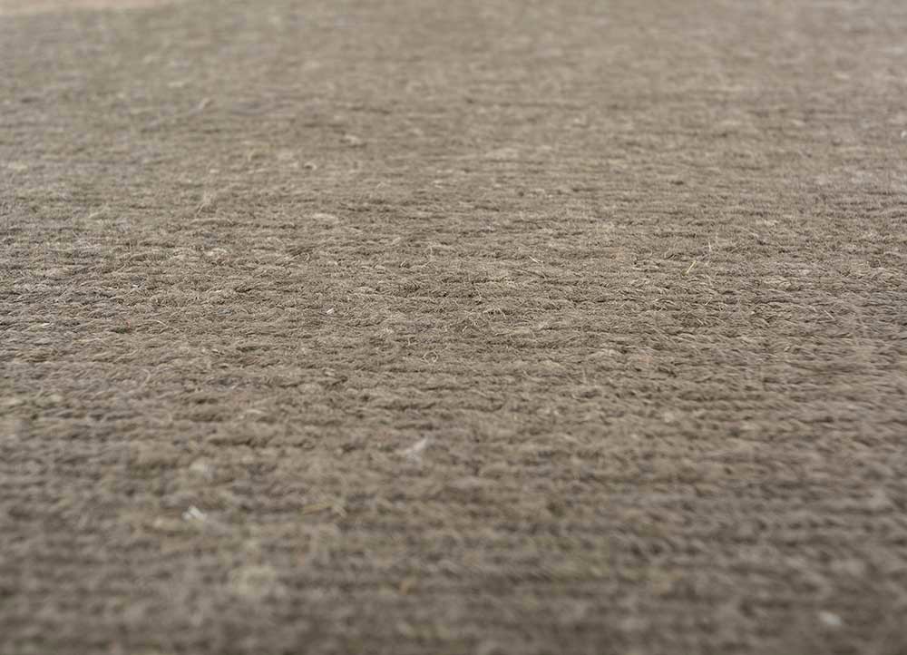 brahmaand beige and brown linen hand knotted Rug - CloseUp brahmaand beige and brown linen hand knotted Rug - CloseUp