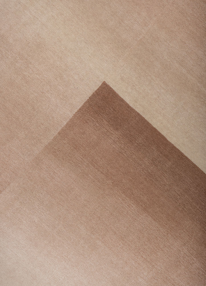 jean red and orange wool hand loom Rug - CloseUp jean red and orange wool hand loom Rug - CloseUp