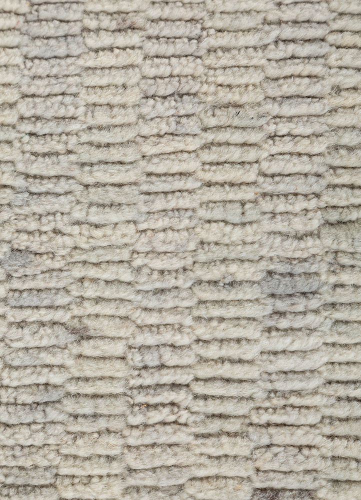 saga ivory wool hand loom Rug - CloseUp saga ivory wool hand loom Rug - CloseUp