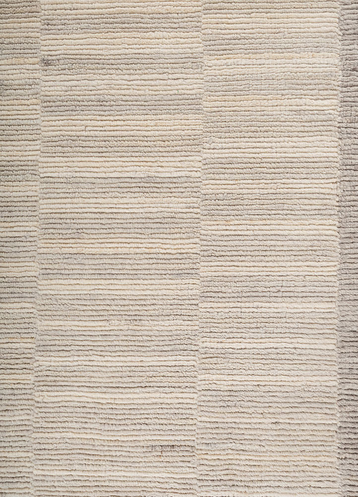 contour green wool hand loom Rug - CloseUp contour green wool hand loom Rug - CloseUp