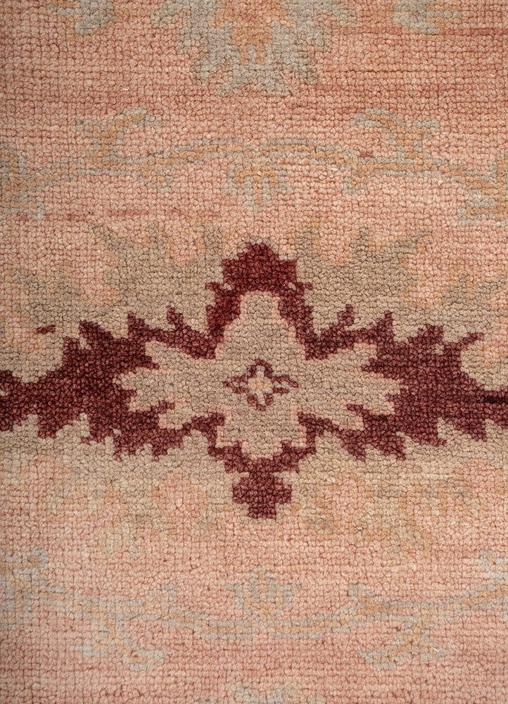 savana pink and purple wool hand knotted Rug - CloseUp savana pink and purple wool hand knotted Rug - CloseUp