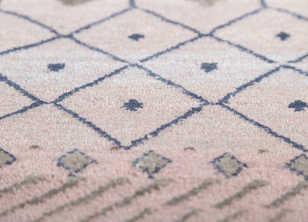 manchaha pink and purple wool and bamboo silk hand knotted Rug - CloseUp manchaha pink and purple wool and bamboo silk hand knotted Rug - CloseUp
