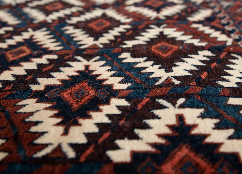 aalam ivory wool hand knotted Rug - CloseUp aalam ivory wool hand knotted Rug - CloseUp