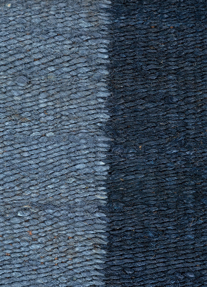 daaira blue jute and hemp flat weaves Rug - CloseUp daaira blue jute and hemp flat weaves Rug - CloseUp