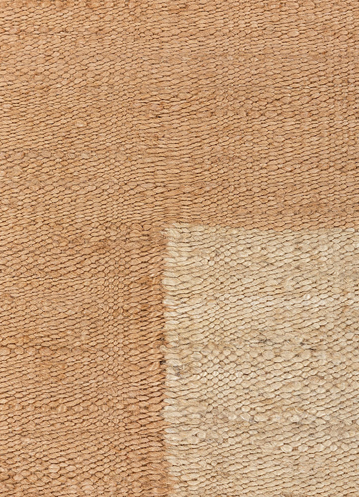 daaira beige and brown jute and hemp flat weaves Rug - CloseUp