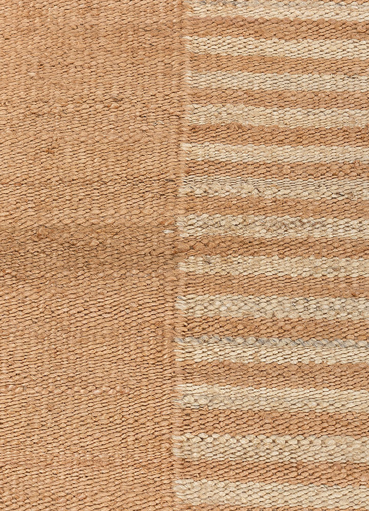 daaira beige and brown jute and hemp flat weaves Rug - CloseUp
